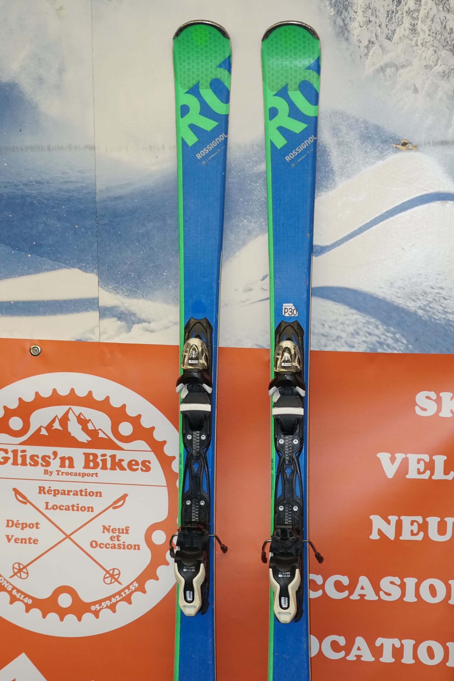 Rossignol Experience 75 Carbon – Skis de piste d’occasion avec fixations — vue 2