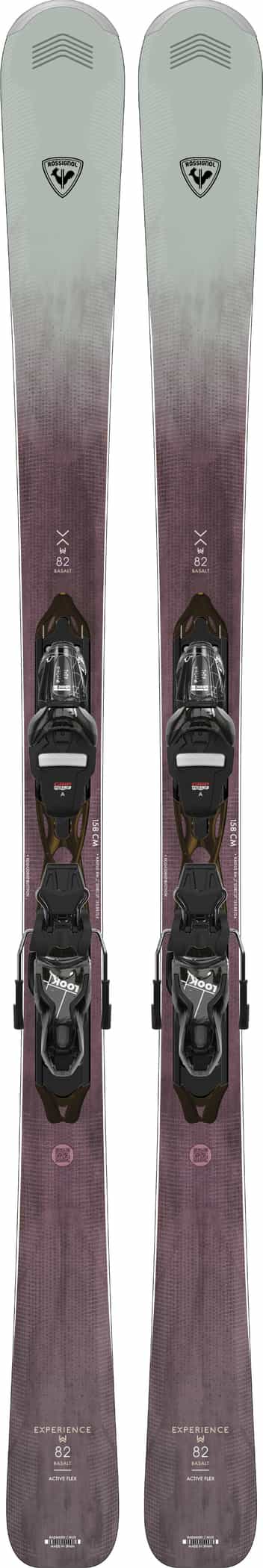 Skis all-mountain femme Rossignol Experience W 82 Basalt + fixations Xpress W 11 GW