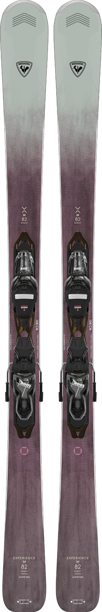 Skis all-mountain femme Rossignol Experience W 82 Basalt + fixations Xpress W 11 GW