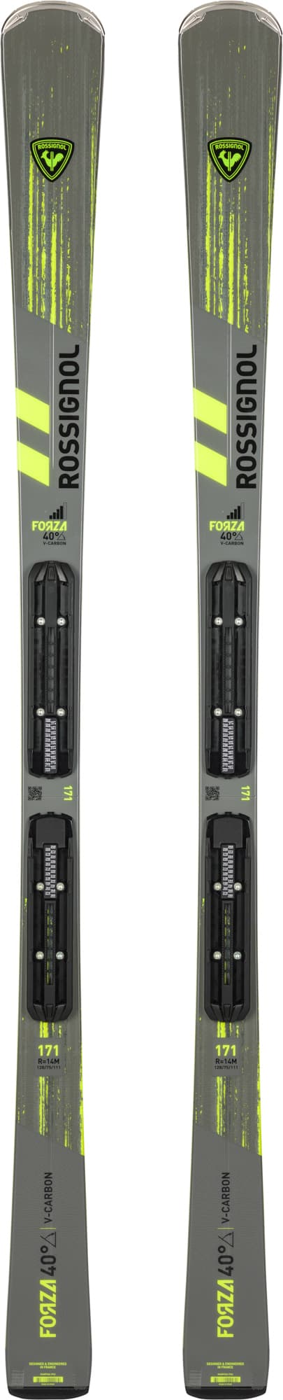 Skis de piste homme neufs Rossignol Forza 40° V-CA + fixations Xpress 11 GW